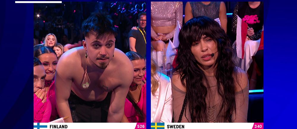 Käärijä och Loreen i Eurovision 2023