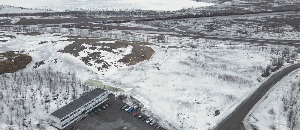 platsen för Viscariagruvan från luften