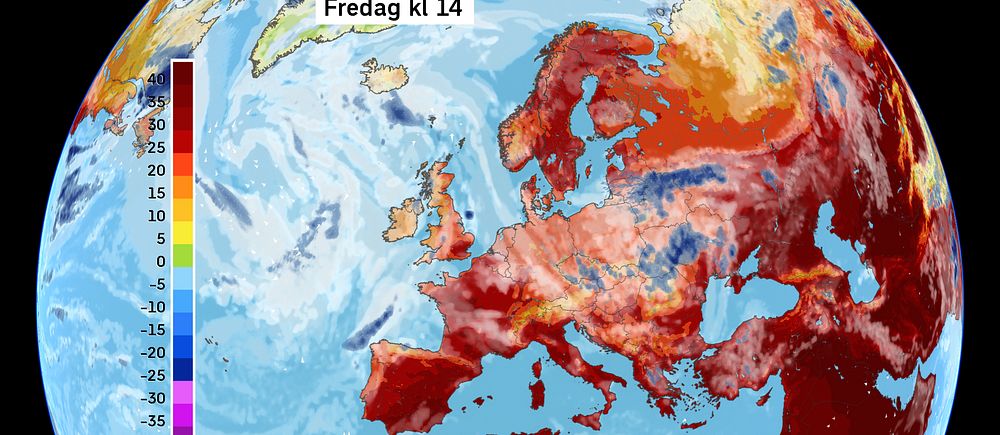 Se prognosen för vädret i Europa för de kommande dagarna