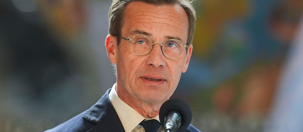 Statsminister Ulf Kristersson.