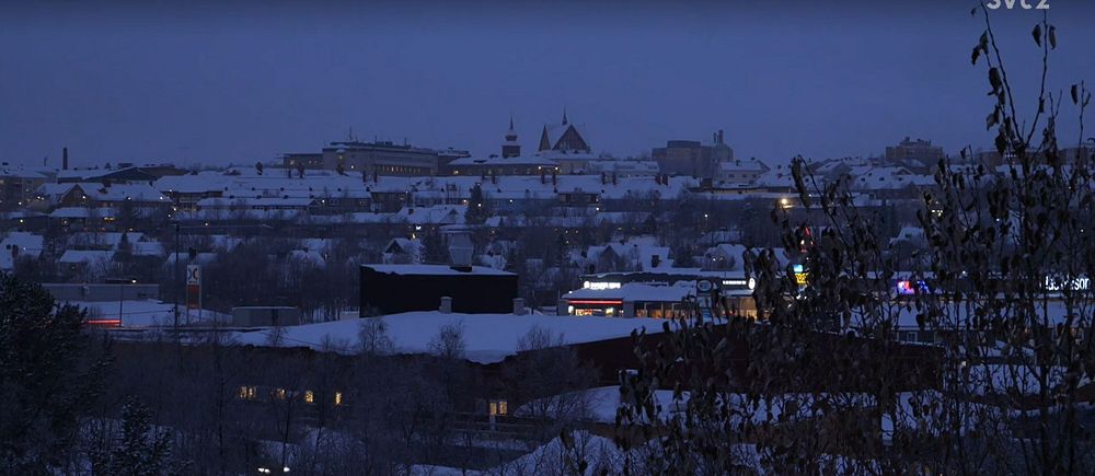 Vy över Kiruna