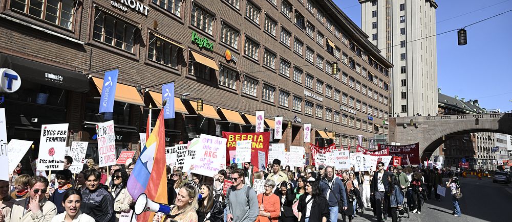 demonstration i stockholm