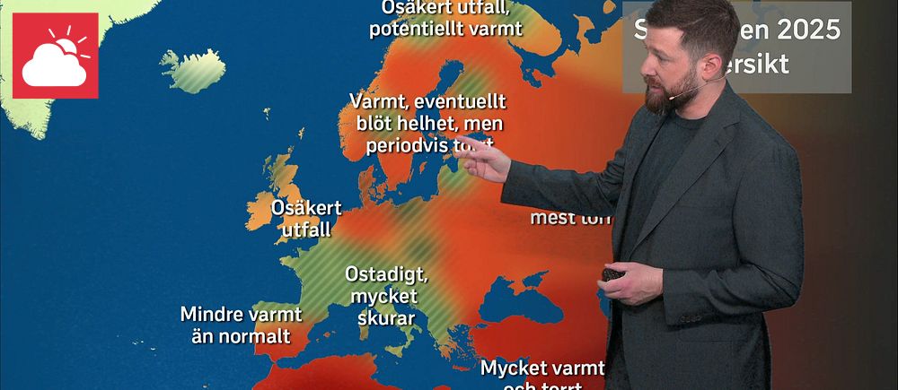 Meteorolog Nitzan Cohen ger beskriver och ger förklaringar till översikten för sommaren 2025