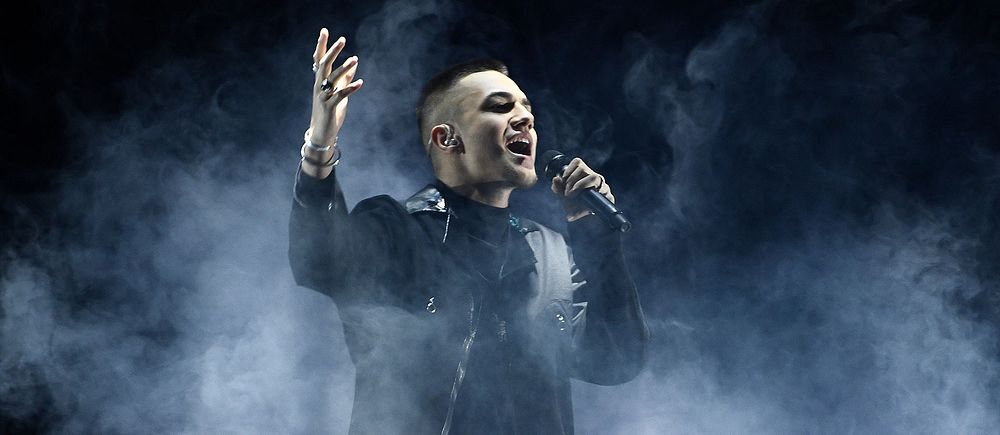 Liamoo repeterar sitt bidrag Last Breath” vid fredagens repetition av Melodifestivalens andra deltävling i Scandinavium.