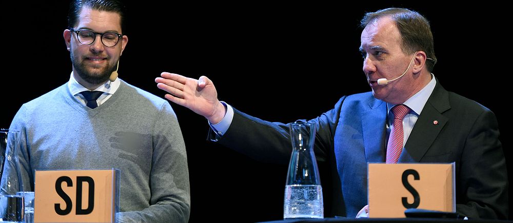 Jimmie Åkesson och Stefan Löfven