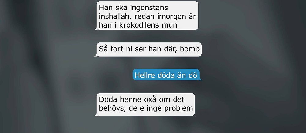 Chattkonversation om ett planerat mord.