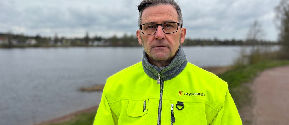 på bilden syns Kenth Henriksson, projektledare på trafikverket i Karlstad.