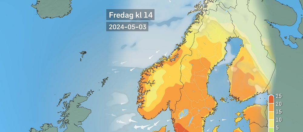 Vädret i Sverige kommande dygn – starta klippet för att se prognosen.