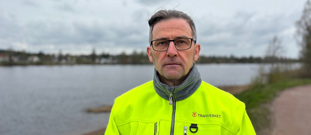på bilden syns Kenth Henriksson, projektledare på trafikverket i Karlstad.
