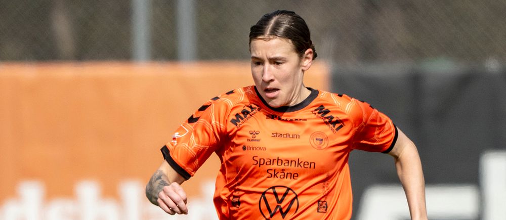 Kristianstads stjärna Tabby Tindell gjorde två mål mot Trelleborg