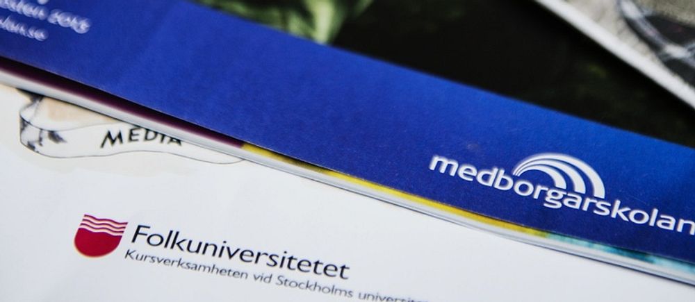 En del av en hemsida med olika studieförbund, bland andra Medborgarskolan och Folkuniversitetet.