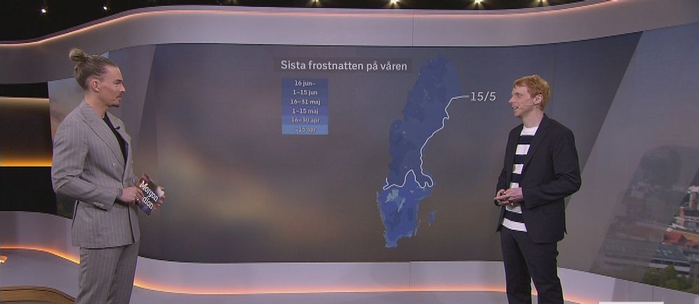 Hör meteorologen Marcus Sjöstedt berätta om när brukar vara sista nattfrost på våren.