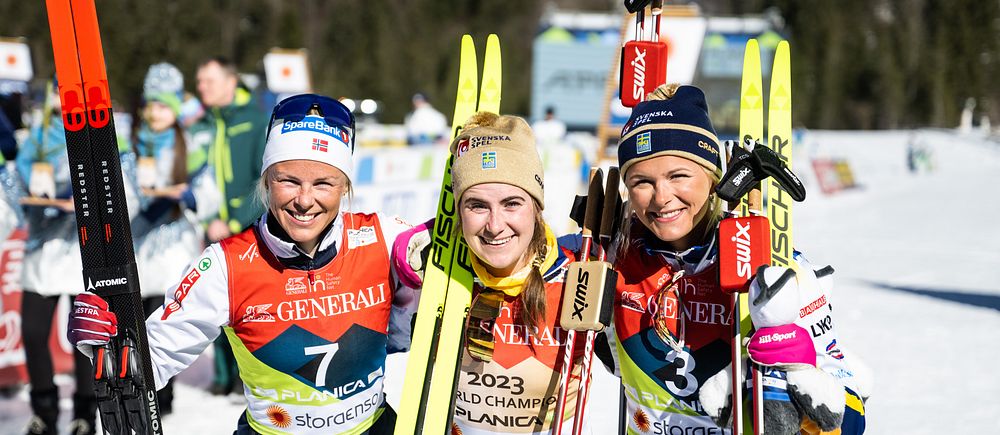 Anne-Kjersti Kalvå, Ebba Andersson och Frida Karlsson.