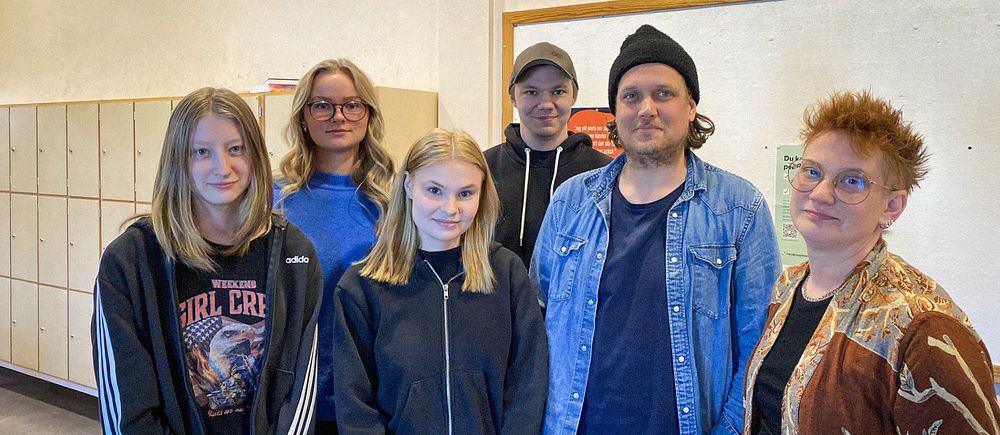 Elever från Strömkullegymnasiet i Bengtsfors.
