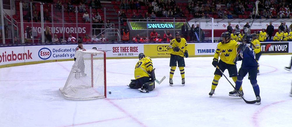 Damkronot mot Finland.  Mål.