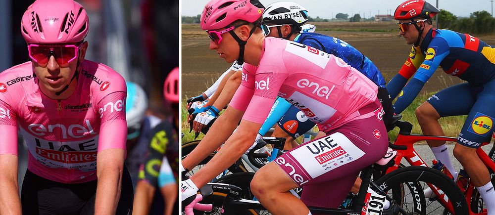 Tadej Pogacar tvingades byta byxor inför fjärde etappen av Giro d'Italia.