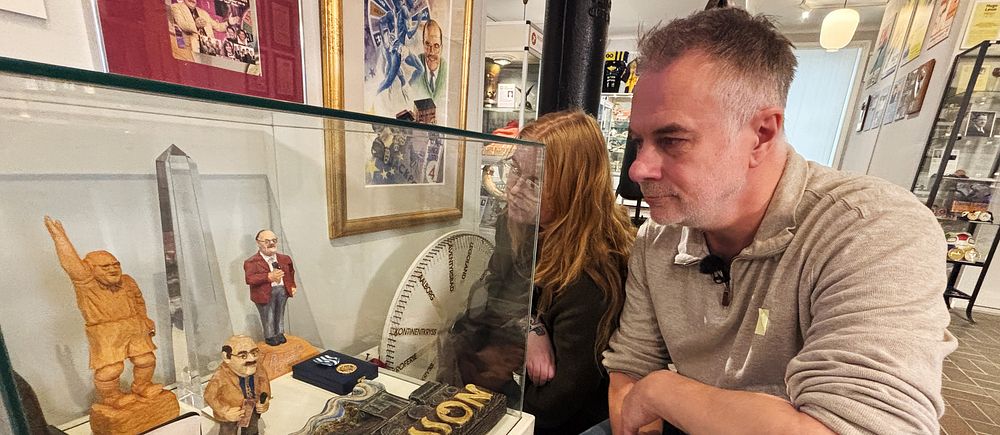 Leif ”Loket” Olssons utställning på Idrottmuseet i Göteborg.