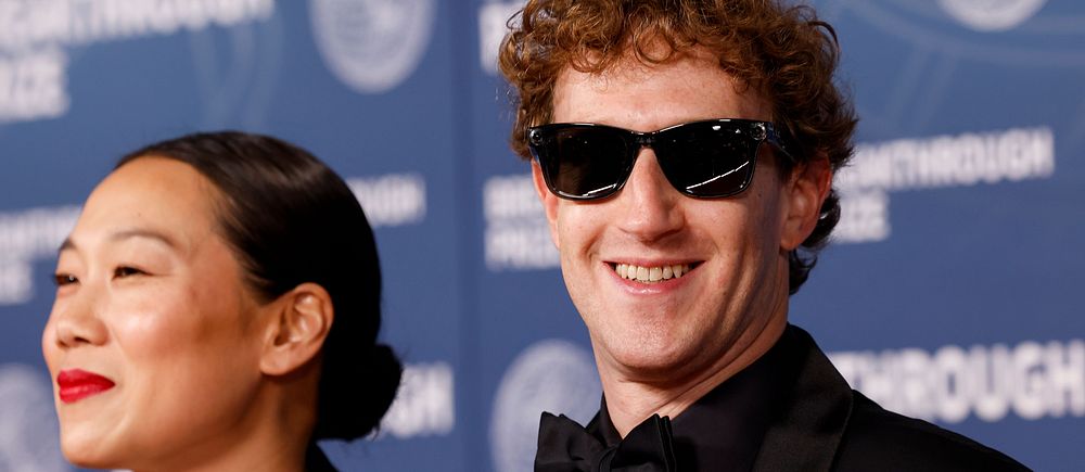 Mark Zuckerberg och hans fru Priscilla Chan på en gala i Kalifornien.