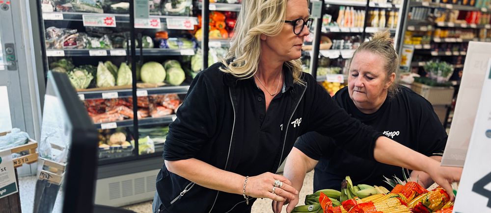 Sarah Thernström och Malin Kihlström, ägare av Tempobutiken i Ransta.