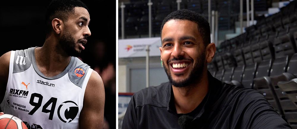 Norrköping Dolphins basketspelare Nathan Dawit.