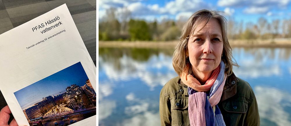 Ann-Charlotte Duvkär, vd Mälarenergi Vatten och den rapport som Mälarenergi låtit beställa för att utreda orsakerina till PFAS i Västerås