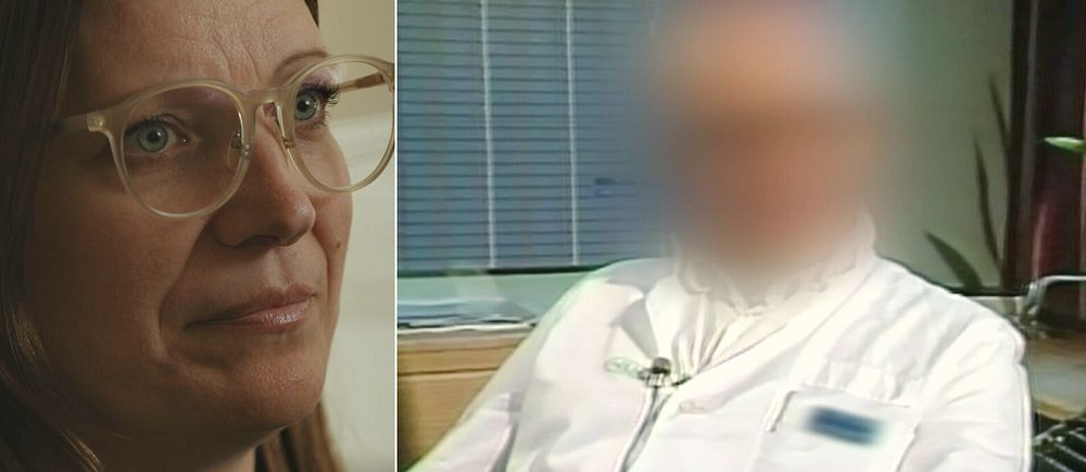 Donatorbarnet Jenni King och arkivbild av läkaren i Norrbotten