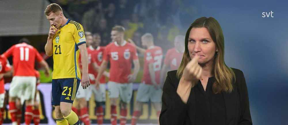 Programledare Mathilde tecknar miss bredvid deppande svensk spelare