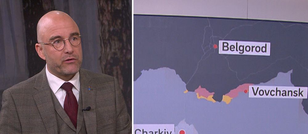 Johan Norberg, militäranalytiker FOI, karta nordöstra Ukraina