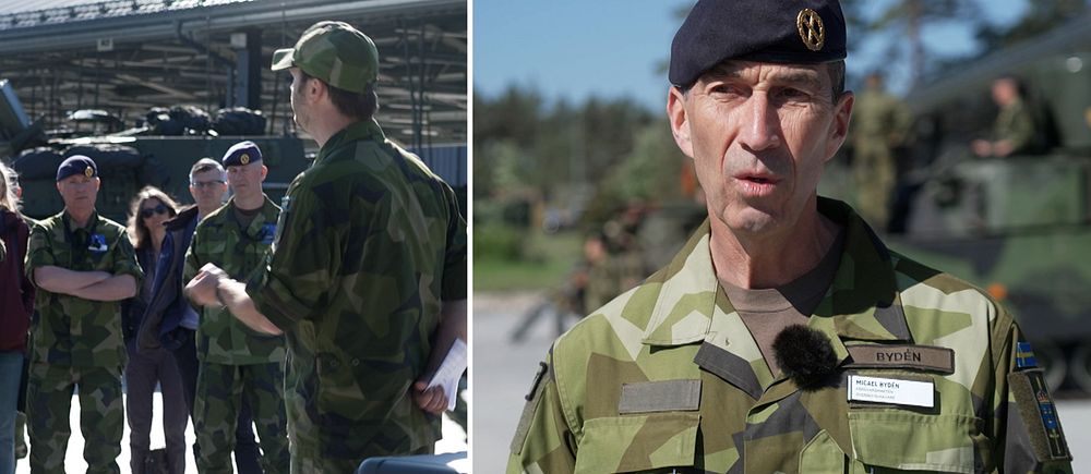 Personer i militäruniform och ÖB.