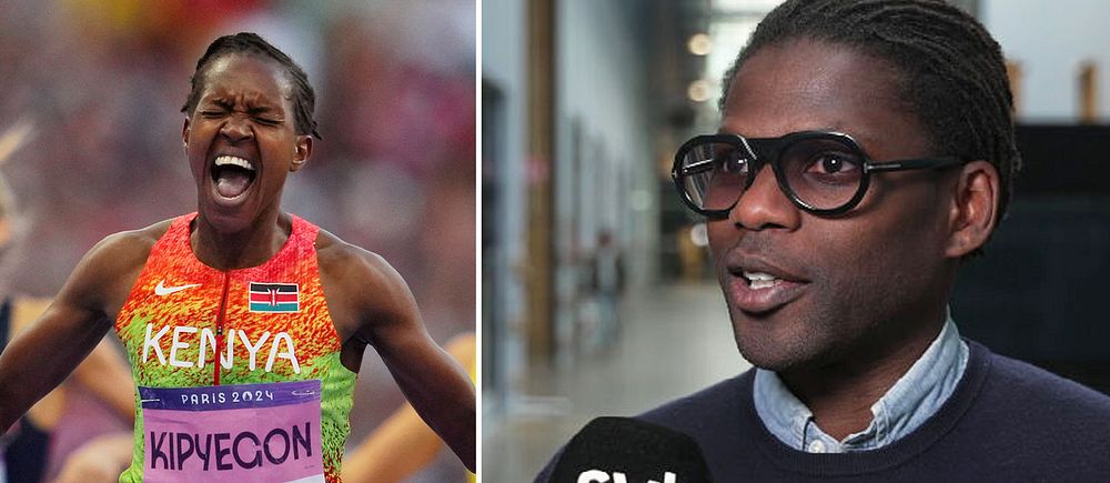 Faith Kipyegon och Alhaji Jeng