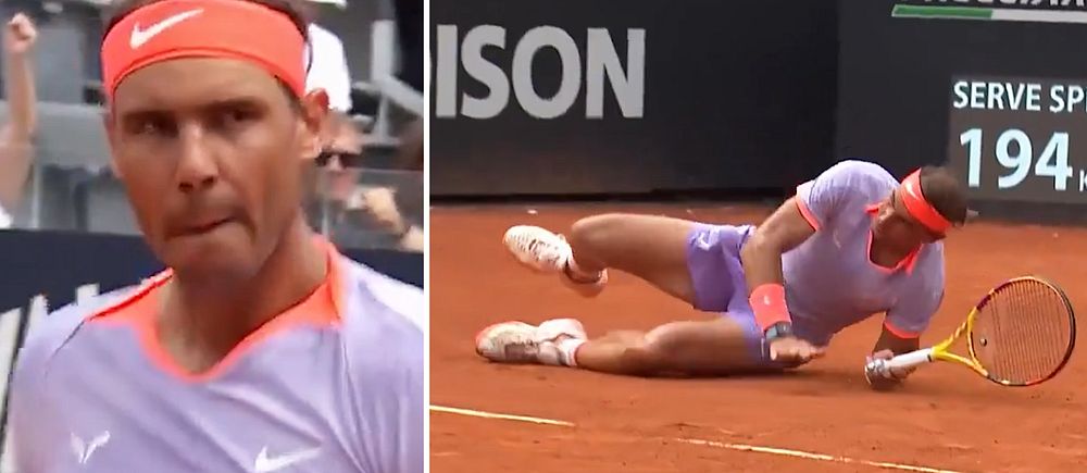Rafael Nadal under ATP-turneringen i Rom