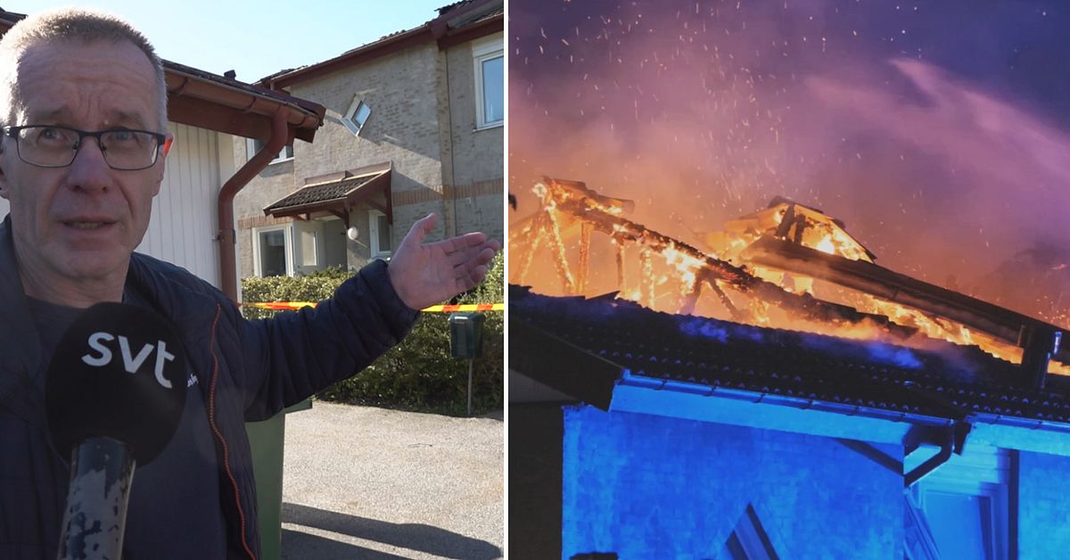 Grannarna efter storbranden i Hj&auml;rup: &rdquo;Trodde aldrig det skulle bli s&aring; h&auml;r&rdquo;