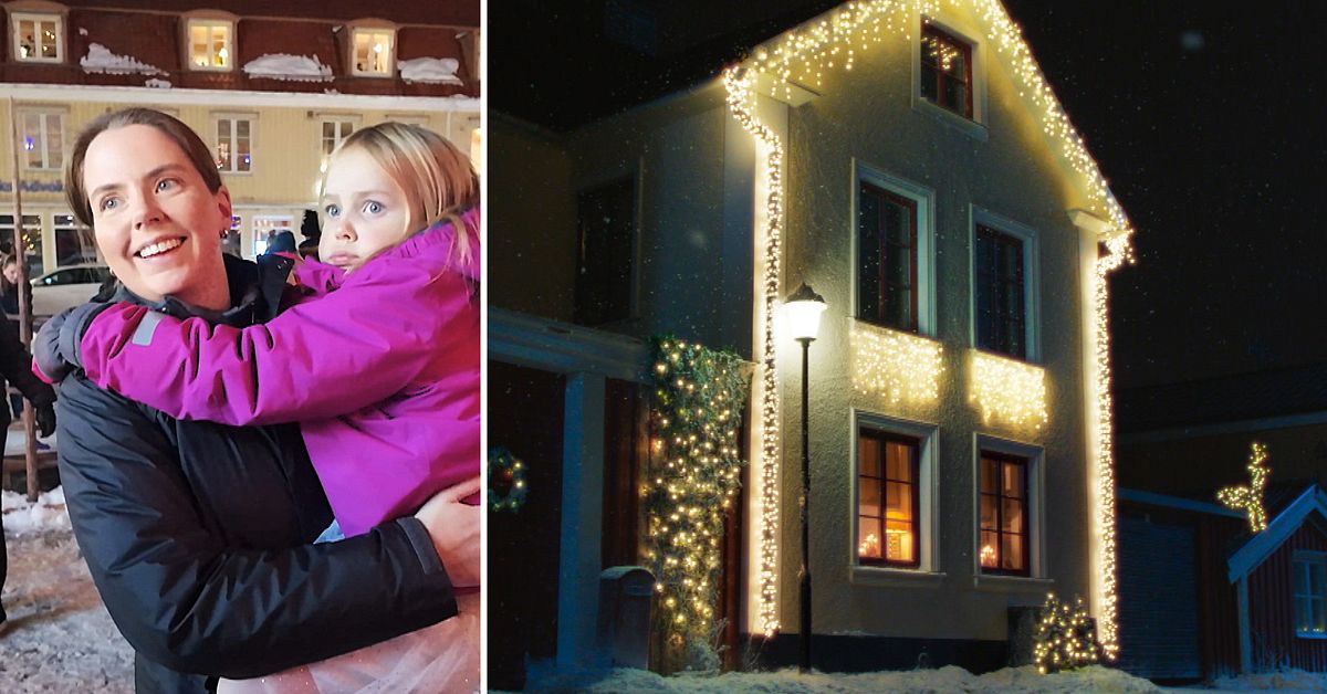 Linn bor granne med familjen i julkalendern – spionerade genom skvallerspegeln