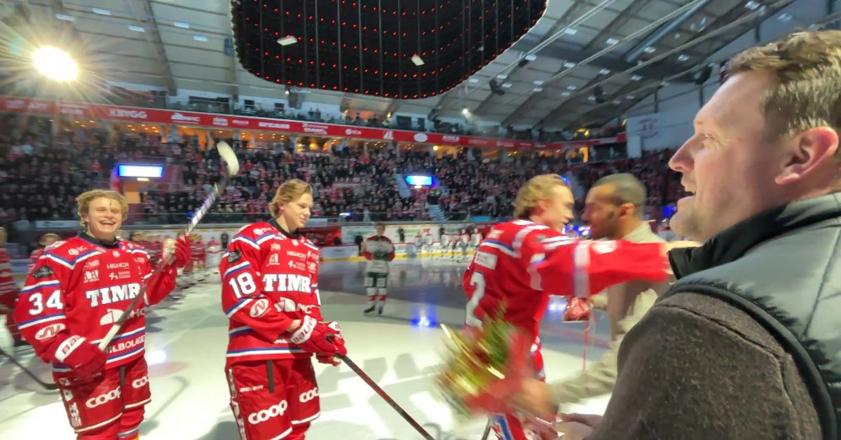 H&auml;r hyllas Timr&aring;spelarna efter JVM-guldet