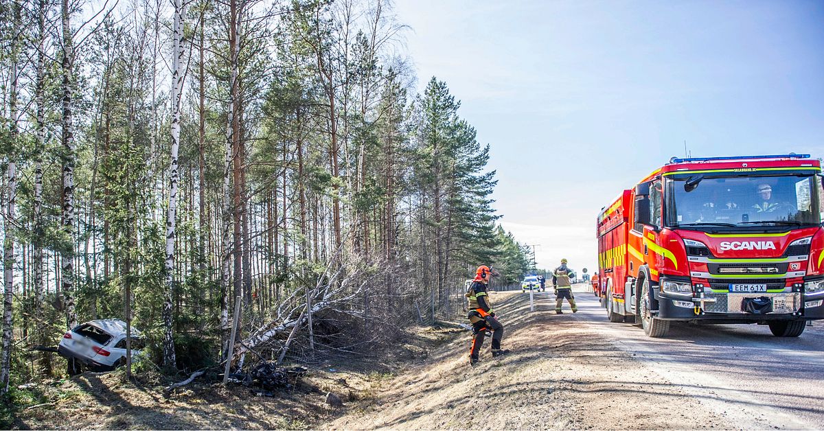 Man d&ouml;d efter singelolycka p&aring; riksv&auml;g 68