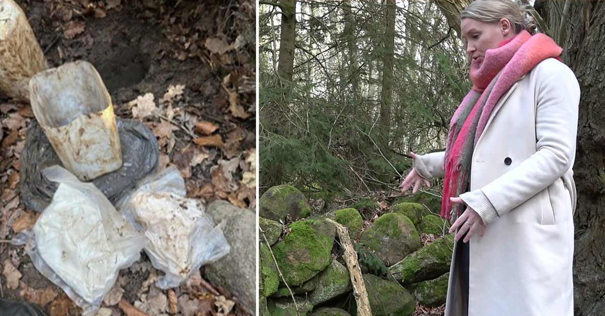 Liga g&ouml;mde knark i skogen &ndash; polisen bytte ut det mot &rdquo;dummies&rdquo;