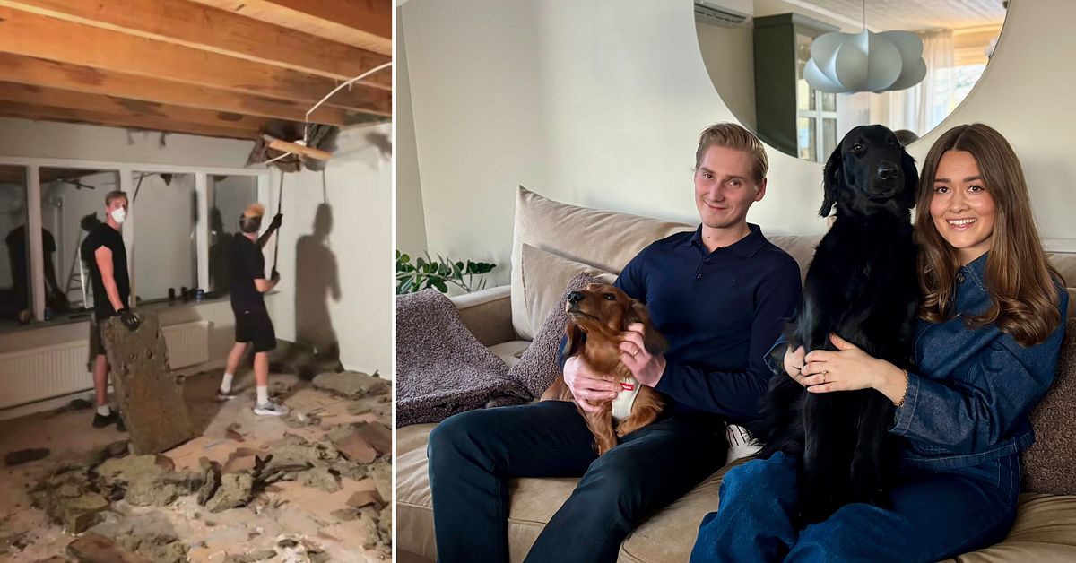 Isac och Ebba maxade n&auml;r rotavdraget h&ouml;jdes &ndash; se deras renoveringsresa