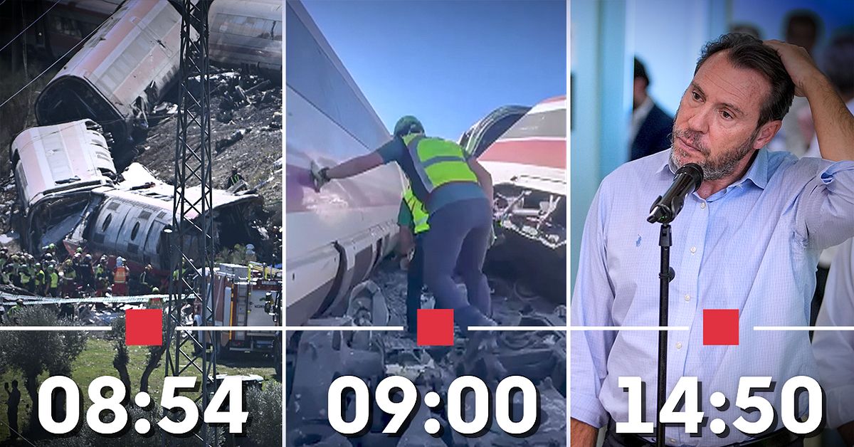 Minut f&ouml;r minut: Den d&ouml;dliga t&aring;gkraschen i Spanien