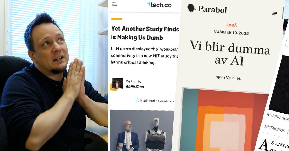 Ny MIT-studie: Lägre hjärnaktivitet när du använder AI