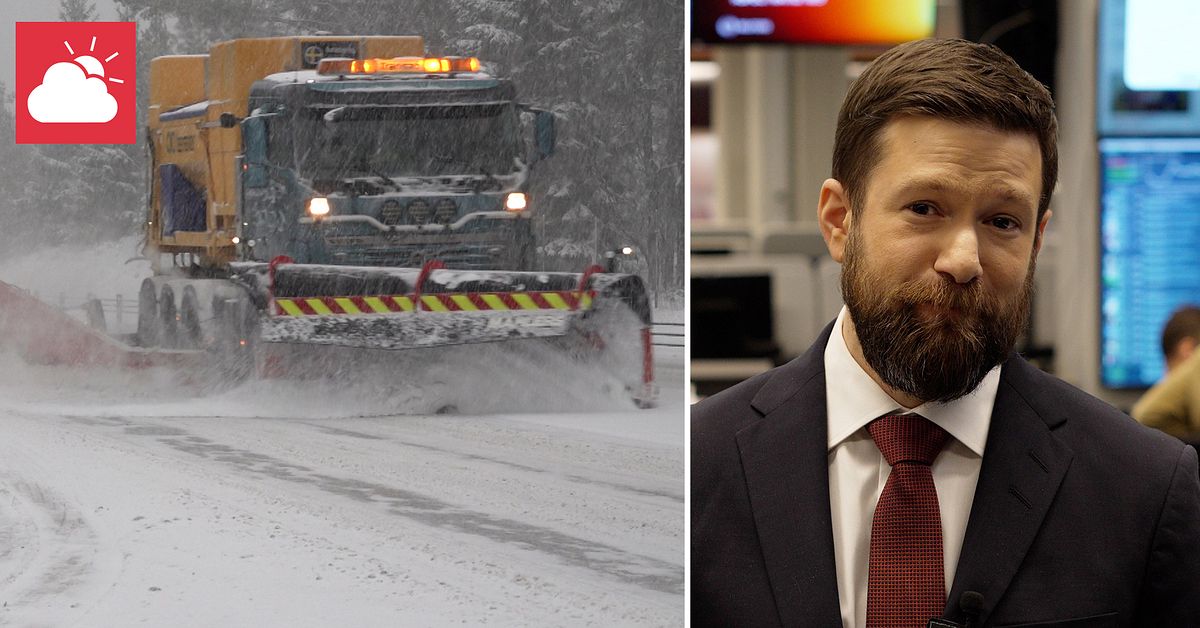 Ovädret sveper norrut – kan bli besvärligt i morgontrafiken