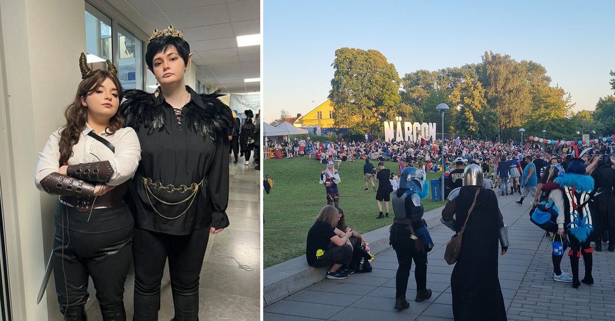 Emelie fr&aring;n Olofstr&ouml;m laddar inf&ouml;r Nordens st&ouml;rsta cosplay-konvent