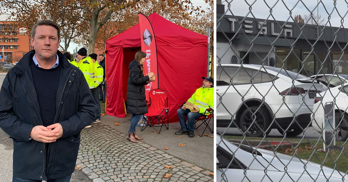 Tobias Baudin (S) stöttar Teslastrejken i Malmö