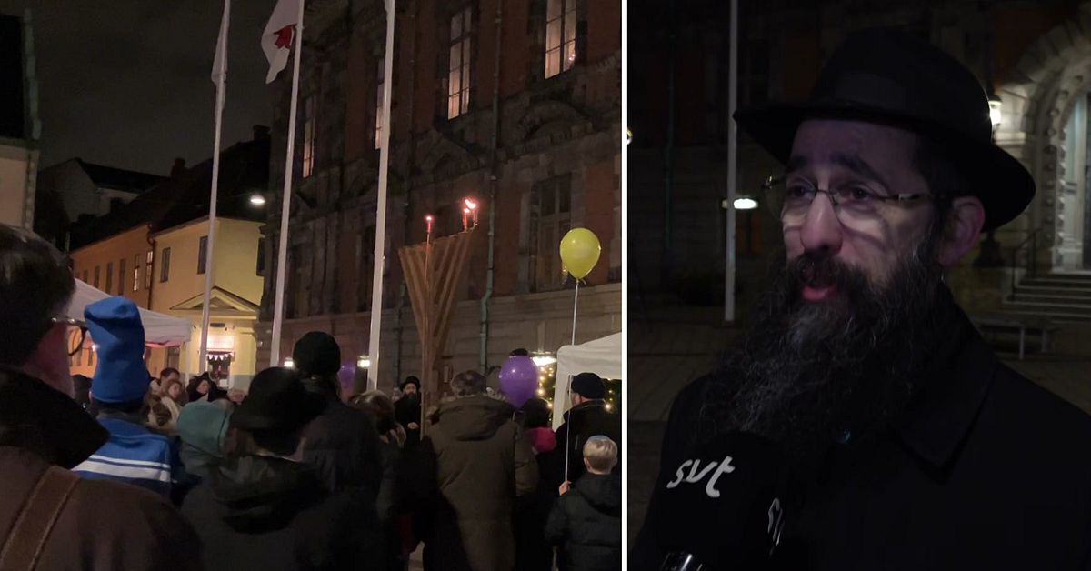 Chanukka firades i Malm&ouml; &ndash; arrang&ouml;ren: &rdquo;Med tunga hj&auml;rtan&rdquo;