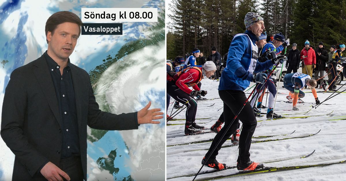 SVT:s meteorolog: S&aring; blir v&auml;dret under Vasaloppet