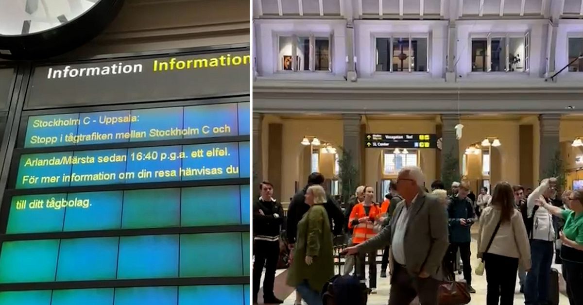 Tågstoppen i Stockholm avhjälpt – förseningar kvarstår