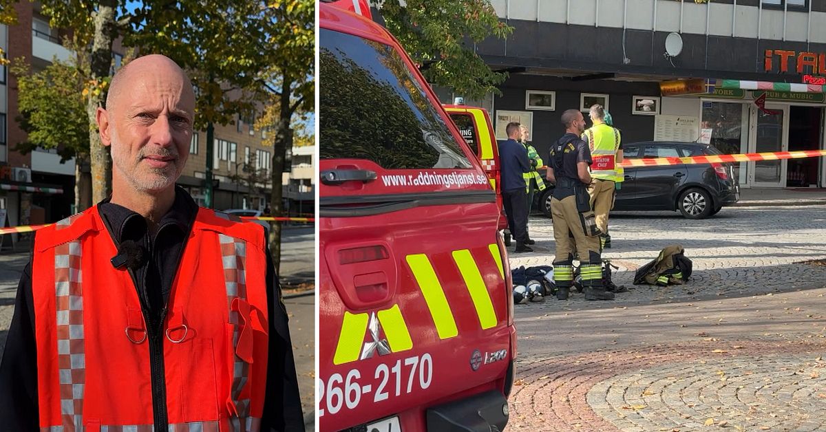Farligt utsl&auml;pp i Ronneby &ndash; sex personer till sjukhus