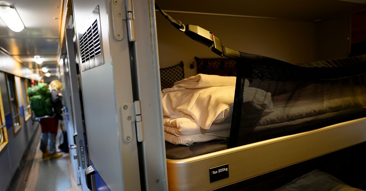 Nattågstrafiken till Norrbotten halveras