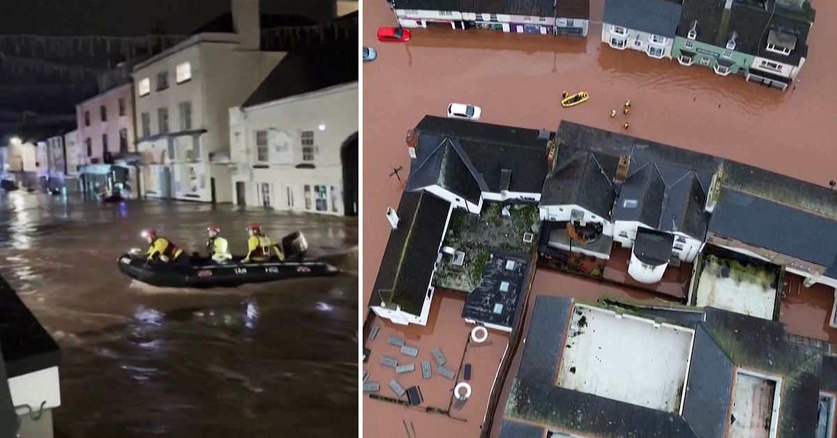 Människor räddades ur översvämmade hem när Claudia nådde Wales