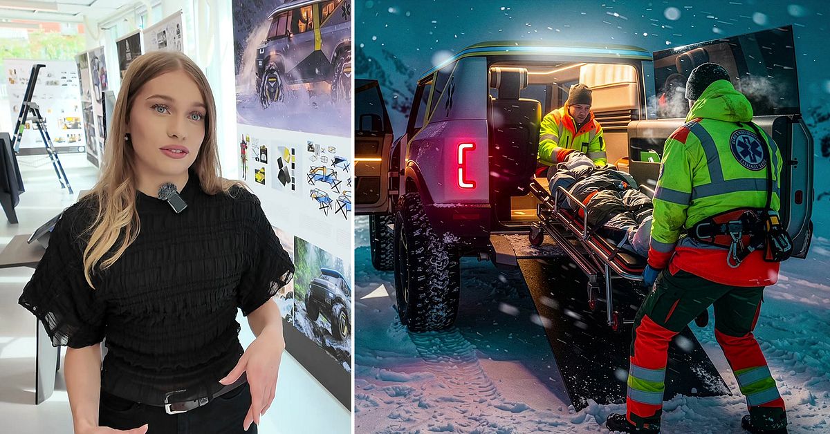 Designstudentens uppfinning &ndash; akutfordon som tar sig fram i sv&aring;r terr&auml;ng