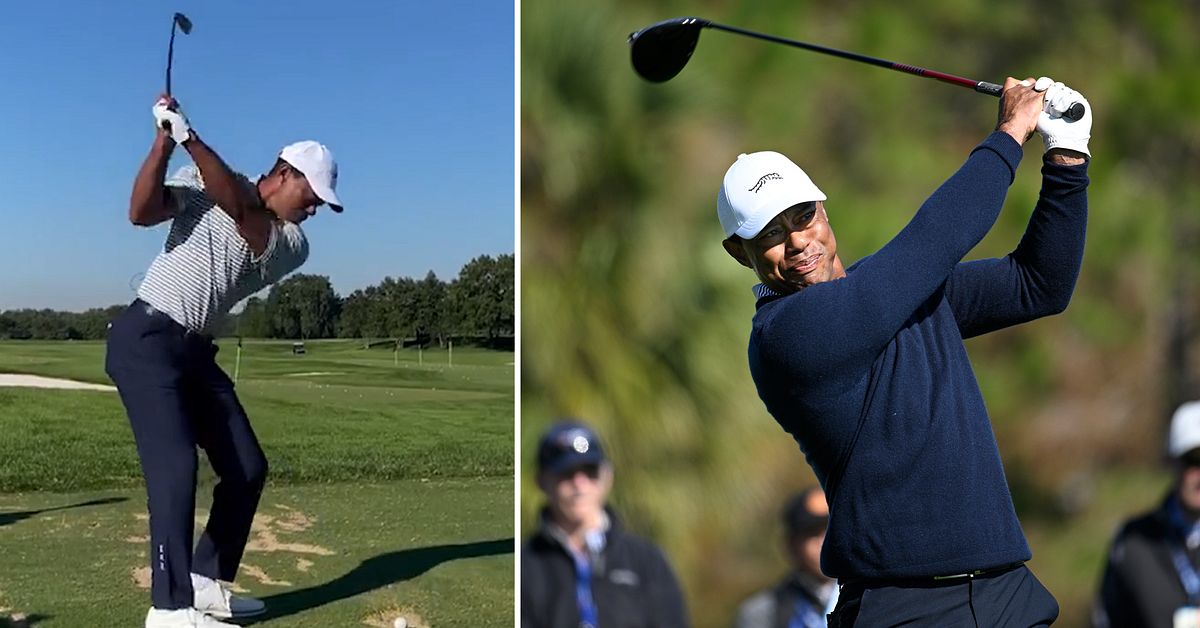 Tiger Woods tillbaka p&aring; golfbanan &ndash; ett halv&aring;r efter bilolyckan